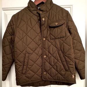 Ralph Lauren Boys Quilt Dark Olive Barn Jacket. Size 6